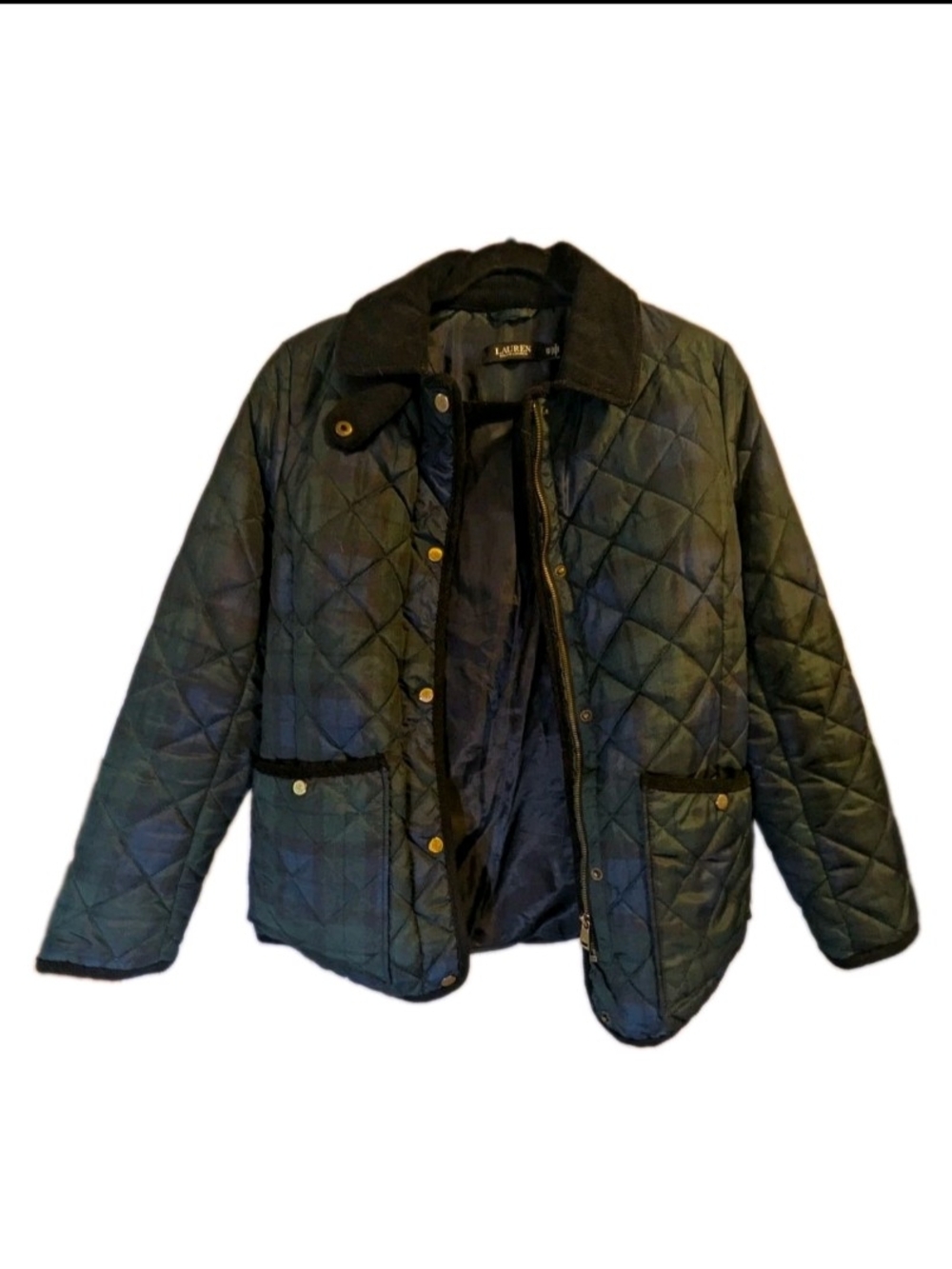 Ralph Lauren Quilted Dark Green Puffer Jacket